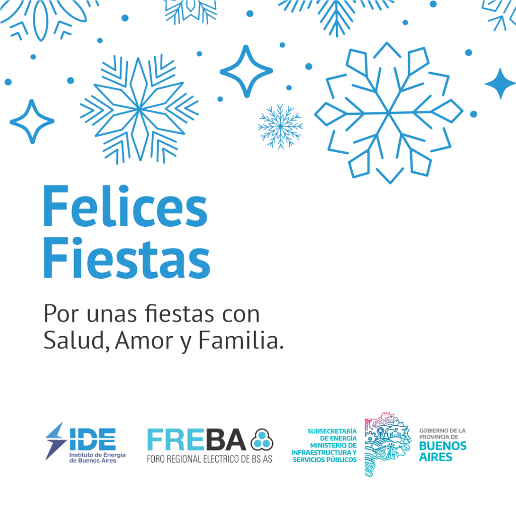 ¡Felices Fiestas desde el Instituto de Energía de la Provincia de Buenos Aires!